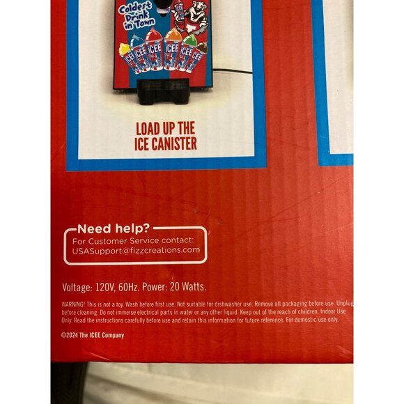 ICEE Home Slushie Maker with 4 Syrup Packs - New Ice Machine In Box - Picture 5 of 9